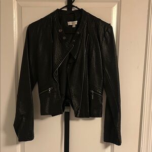 New York & Company Black Leather Jacket
